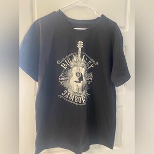 Big Valley Jamboree Black Graphic Tee Camrose Alberta